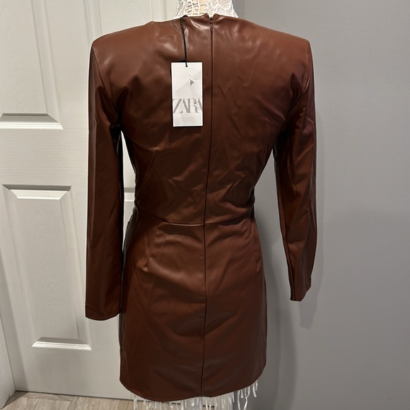 Brand new ZARA faux leather dress - Picture 5 of 11